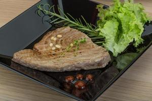 Grilled tuna steak photo