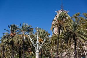 Buildings' facades of great architectural interest in the city of Barcelona - Spain photo