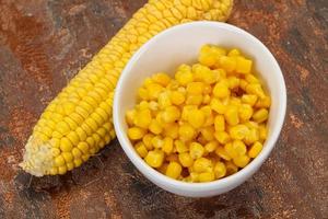 Young corn seeds in the bowl photo