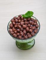 Chocolate cereal balls photo