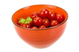 Marinated cherry tomato photo