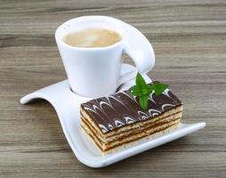 Cake with coffee photo
