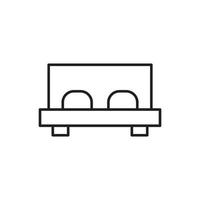 vector de dormitorio para presentación de icono de símbolo de sitio web