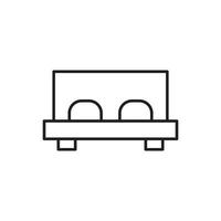 bedroom vector for website symbol icon presentation