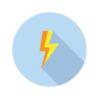 lightning icon vector for website symbol presentation