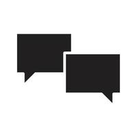 vector de icono de conversación para presentación de símbolo de sitio web