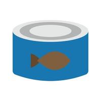 vector de lata de pescado para la presentación del icono del símbolo del sitio web