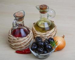 Olive oil and vinegar photo