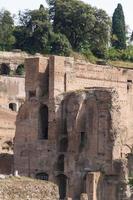 Building ruins and ancient columns  in Rome, Italy photo