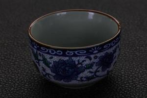 Empty Chinese tea cup photo