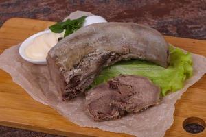 Gurmet pork tongue snack photo