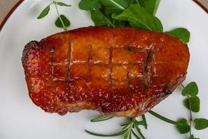 Roasted duck breast photo