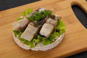 Snack with herring photo