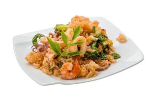 Rice with seafood photo