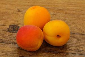 Fresh ripe sweet few apricots photo