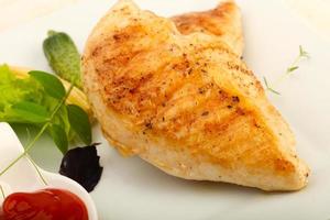 Roasted chicken breast photo