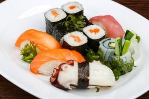 Sushi and rolls set photo