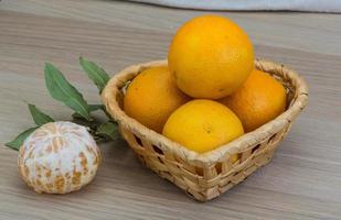 Tangerines in the bowl photo