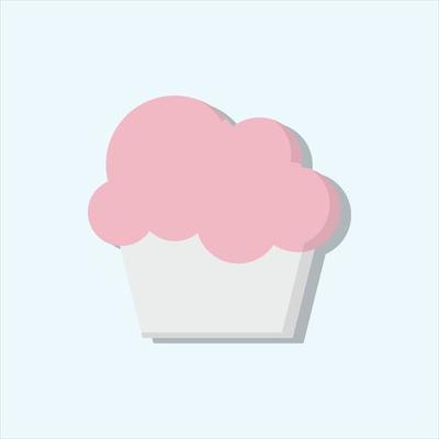 cup cake vector for website symbol icon presentation