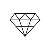 Diamond vector for website symbol icon presentation