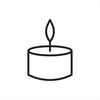 candle vector for website symbol icon presentation