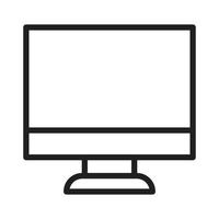 monitor icon vector for website symbol presentation