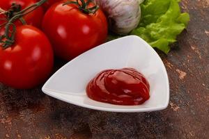 Tomato ketchup sauce photo