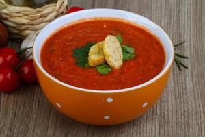 Gazpacho soup meal photo