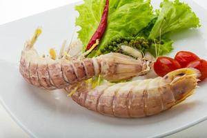 Boiled Spiny lobster photo