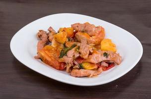 Pork and pineapple salad photo