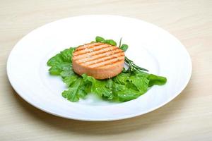 Salmon burger cutlet photo