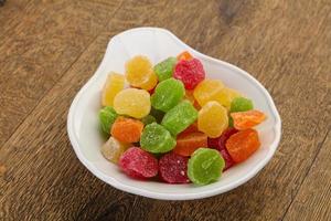 Sweet candied fruit photo