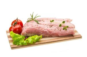 Raw pork meat photo