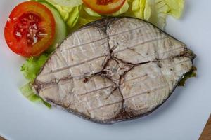 Grilled tuna steak photo