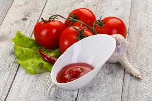 Tomato ketchup sauce photo