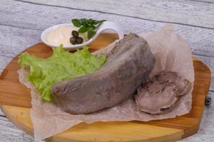 Gurmet pork tongue snack photo