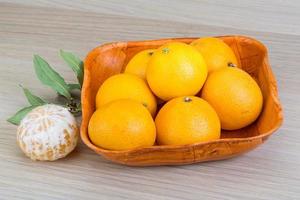 Tangerines in the bowl photo