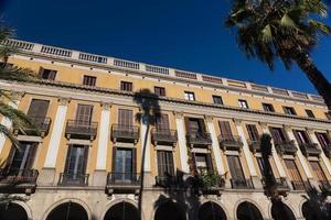 Buildings' facades of great architectural interest in the city of Barcelona - Spain photo