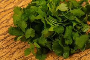 Fresh Coriander leaves photo