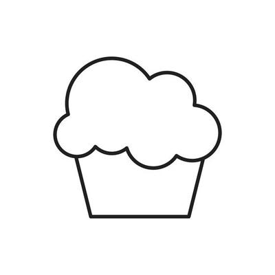 cup cake vector for website symbol icon presentation