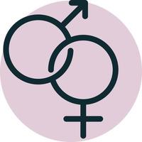 Gender vector for website symbol icon presentation
