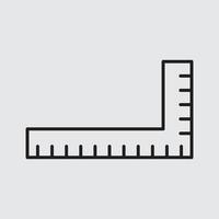 Ruler vector for website symbol icon presentation