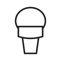 vector de helado para presentación de icono de símbolo de sitio web