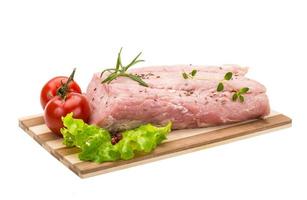 Raw pork meat photo