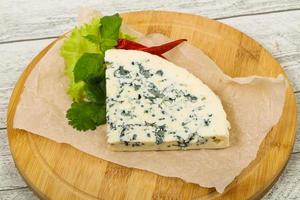 Blue cheese slice photo