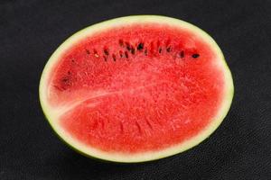 Ripe sweet juicy Half watermelon photo