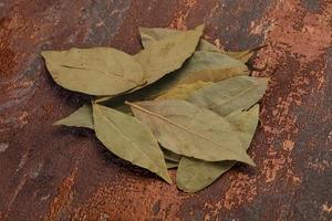 Dry laurel leaves photo