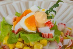 Crab sticks salad photo