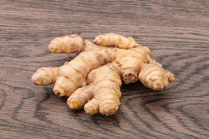 Natural organic raw ginger root photo