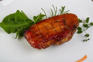 Roasted duck breast photo